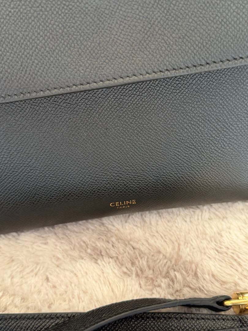 極美品！セリーヌCELINE ベルトバッグマイクロ　ブラック