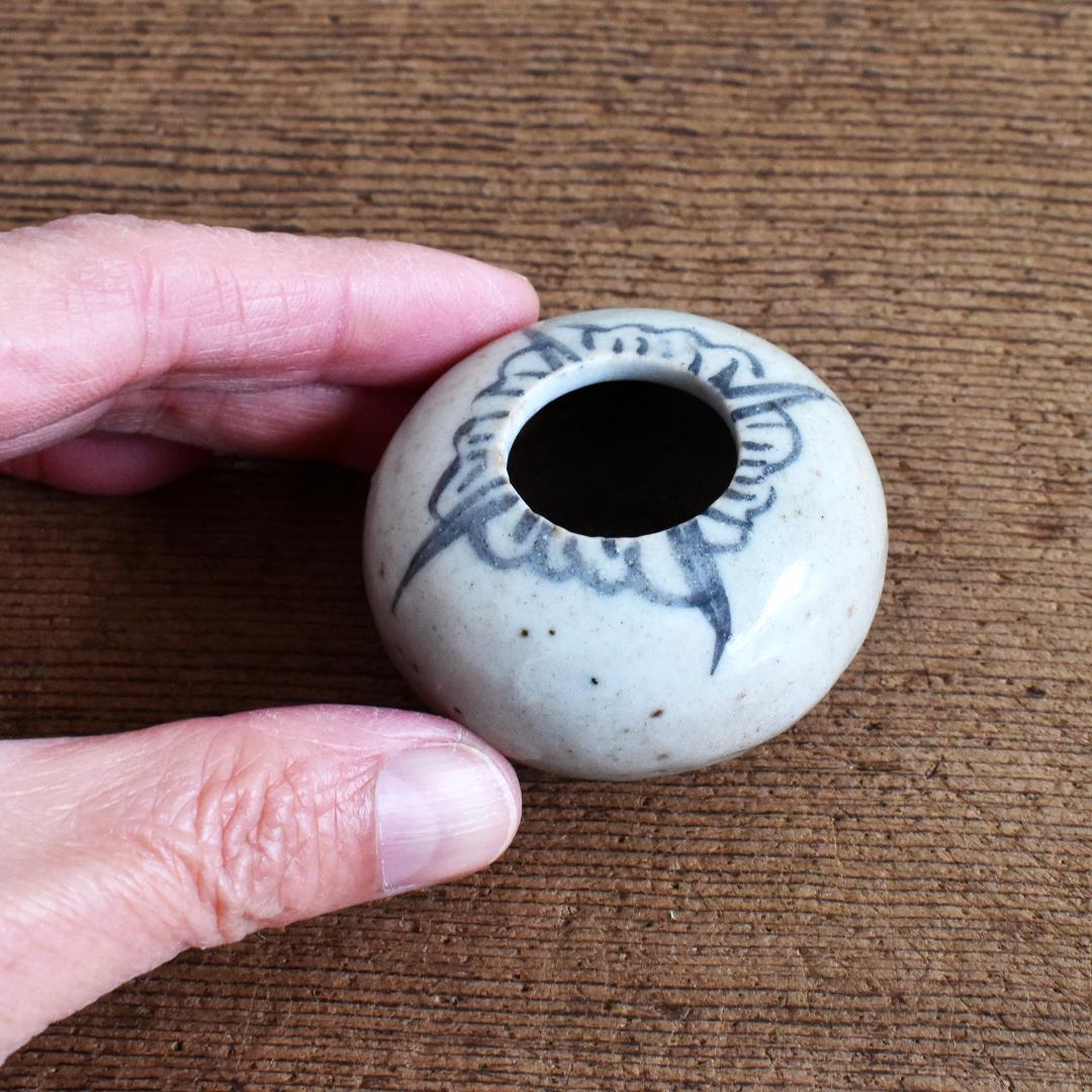 李朝 分院期 染付 小壺 / 韓国 朝鮮 古伊万里 瀬戸 備前 常滑 古美術