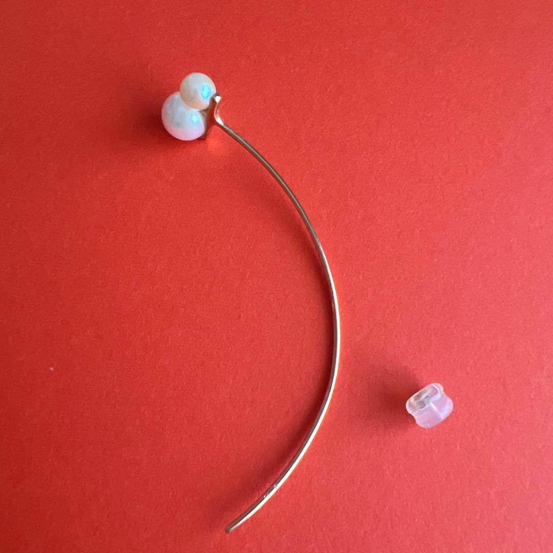 【美品】ヒロタカ　アコヤパールアローピアス