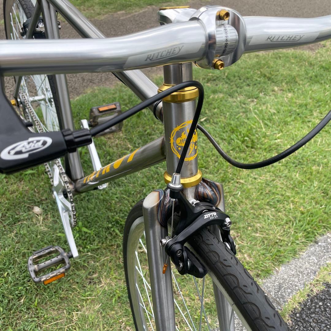 【完成車】INTRO7 クロモリフレーム ローカラー シングルギア ピスト