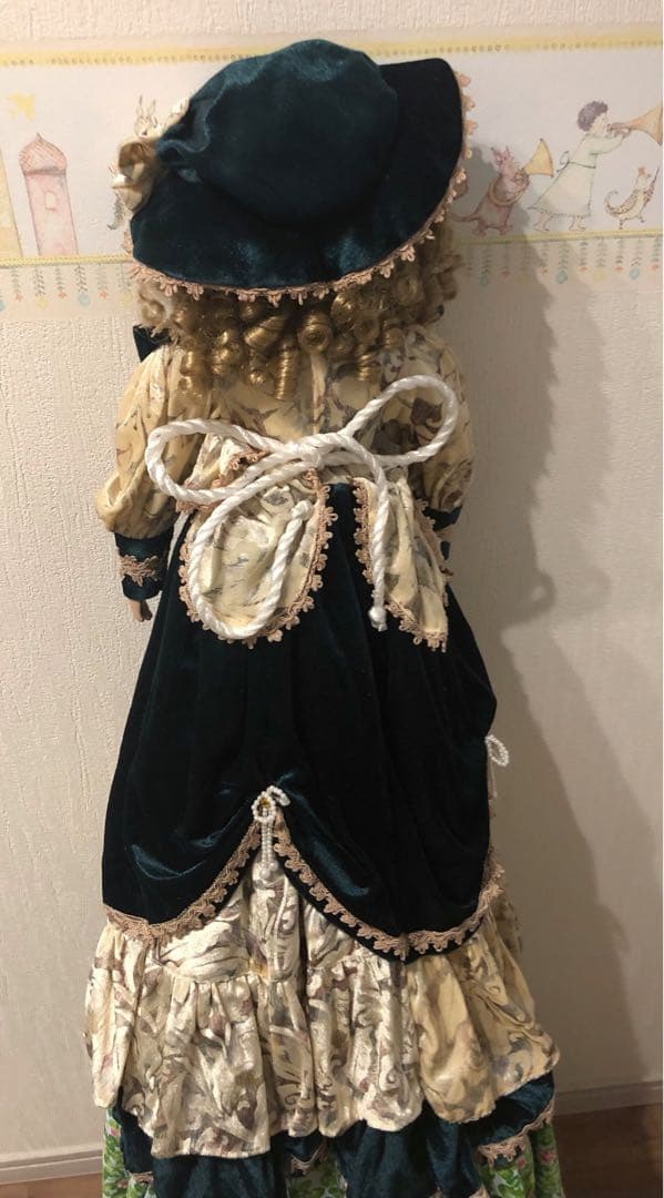 特大80cm ヴィンテージ　ゴージャスビスクドール　リボーンドール