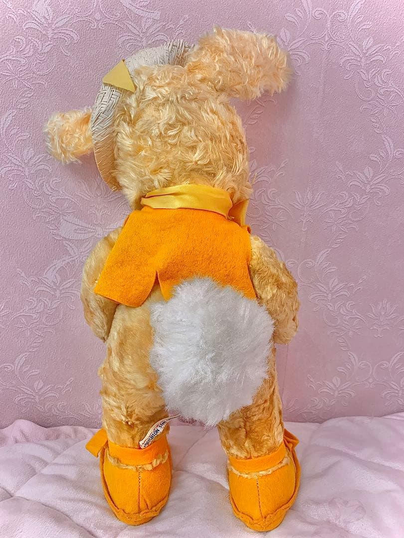 ラシュトン　Rushton ビンテージ　バニー　ぬいぐるみ　うさぎ　黄色