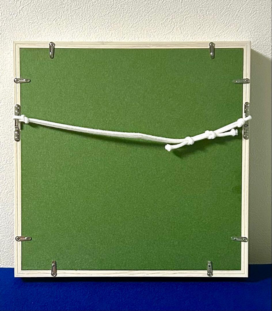 真作 波賀野文子先生 「冬うらら」 オオサンショウウオの水彩画 木製額アクリル板