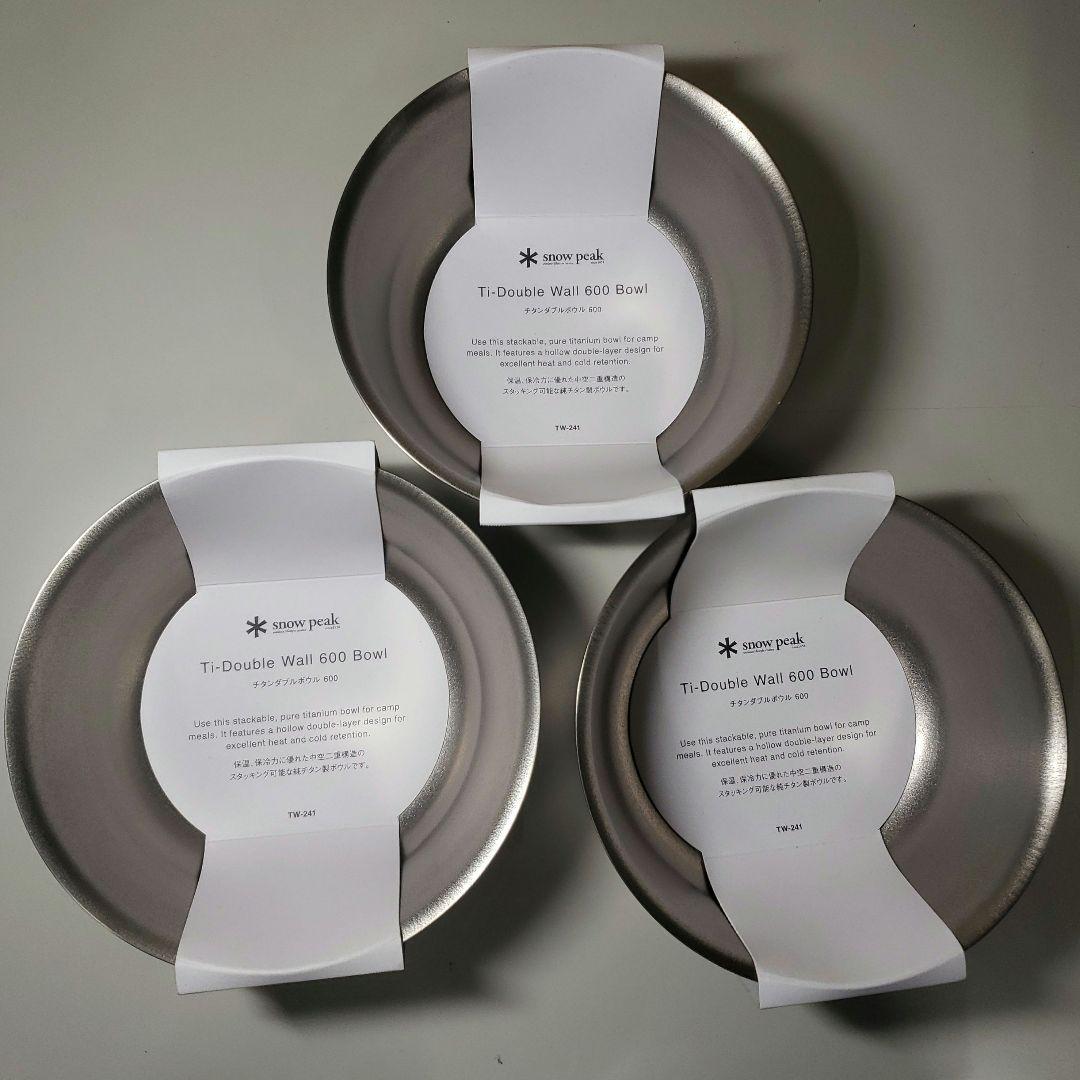 G143　新品未使用　 Speakスノーピーク チタンダブルボウル600