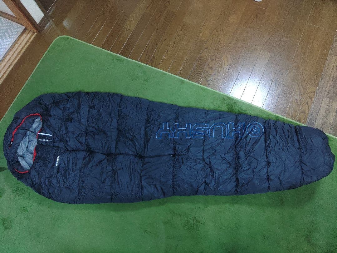 高機能シュラフ (ハスキー) マミー型 防水 冬用 寝袋 高身長 190cm