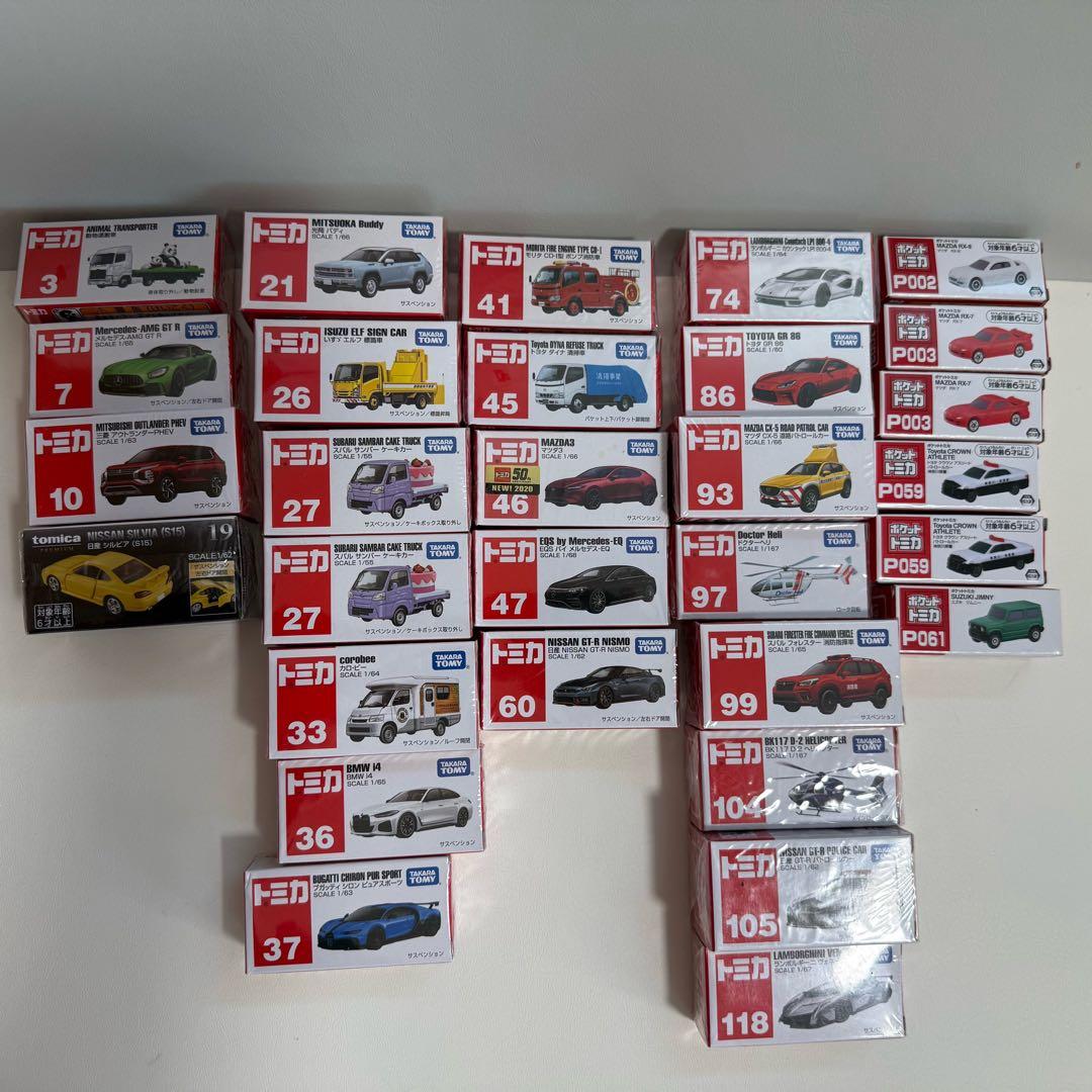 【新品・未使用】トミカ　30台　まとめ　No.46 マツダ3あり