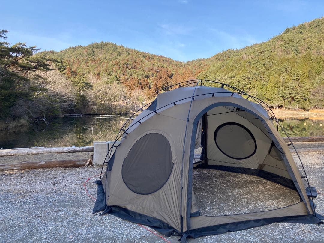 ジッパーTPUウレタン窓付き！ゴーストシェルター　ドームテント　コベア