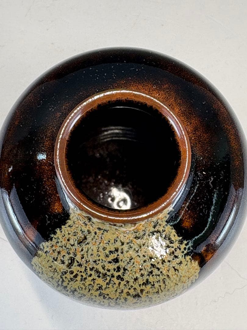 【中古品】茶道具 茶入 古瀬戸肩衝 筒井 大名物写 陶若窯 桐箱