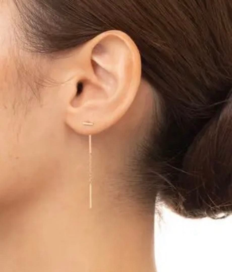 週末値下げ‼️新品⭐︎ヒロタカトグルチェーン片耳ピアスK10