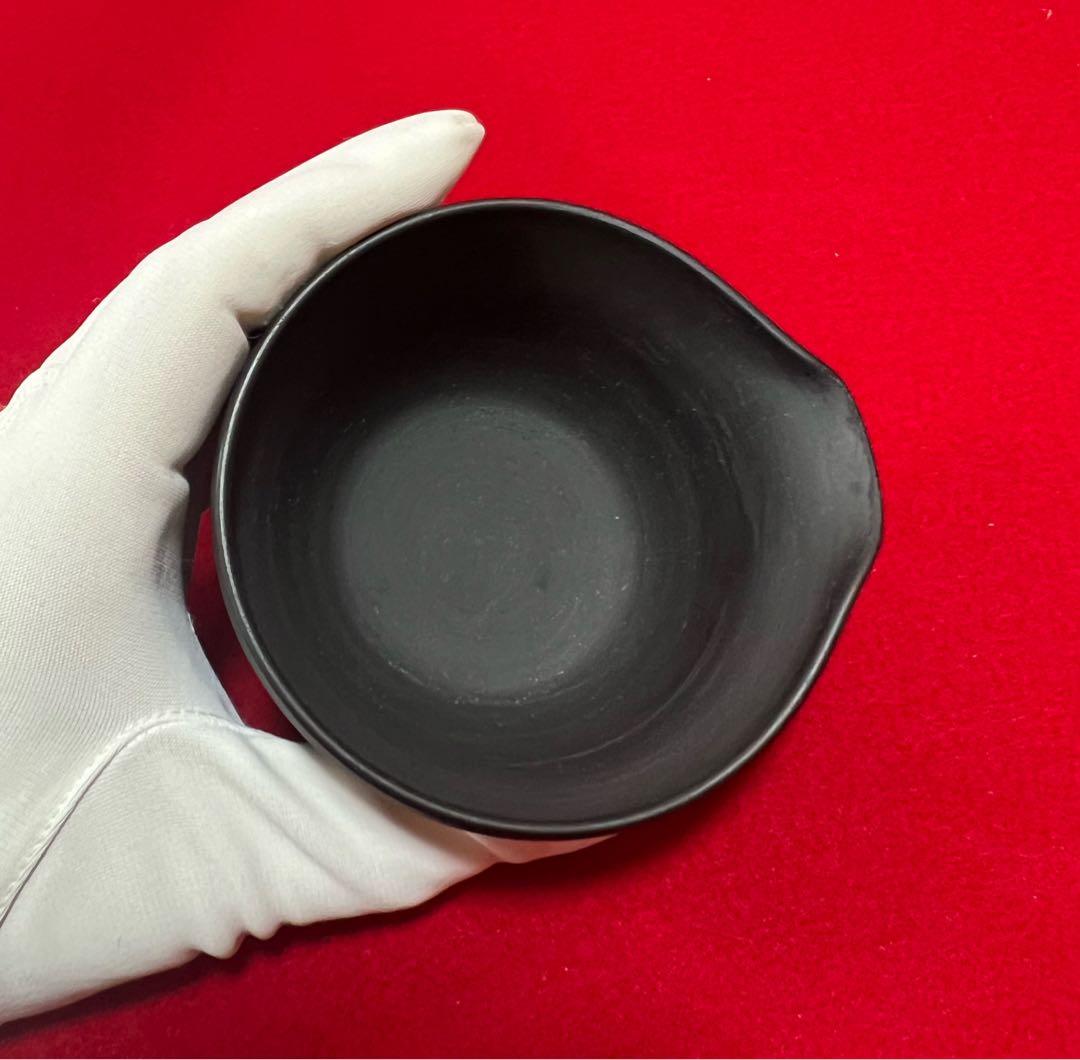 煎茶器揃 萬古焼 黒泥焼 煎茶器セット 慎旭造 茶道具 急須 湯冷まし 湯呑