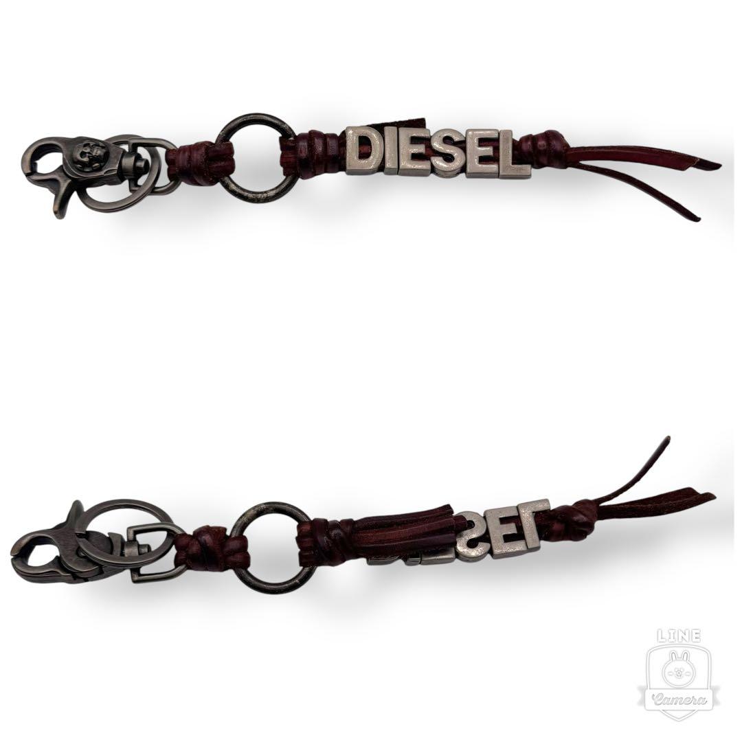 DIESEL ディーゼル キーリング キーホルダー スカル どくろ ロゴ