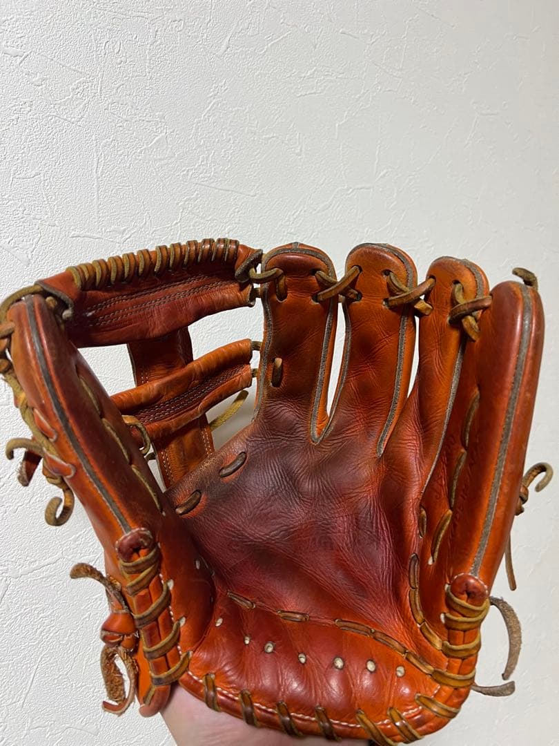 和牛JB 内野手用　オレンジ色 硬式グローブ