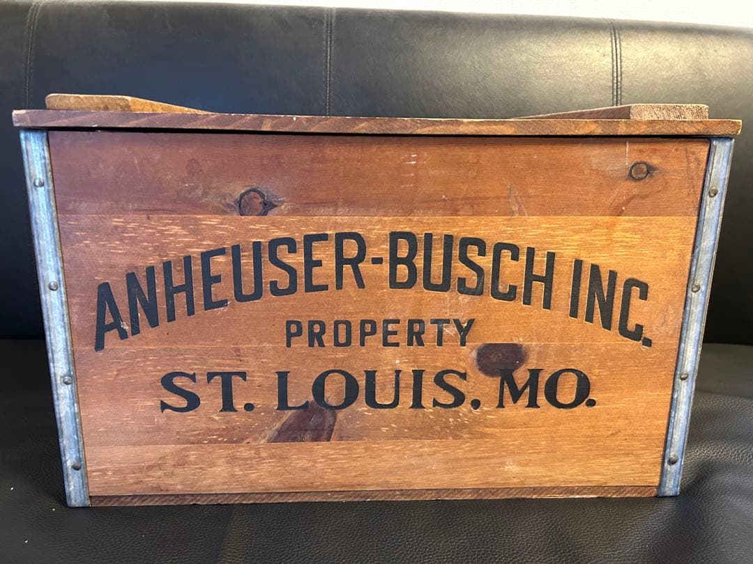 ★Budweiser ヴィンテージ木箱 Anheuser-Busch★