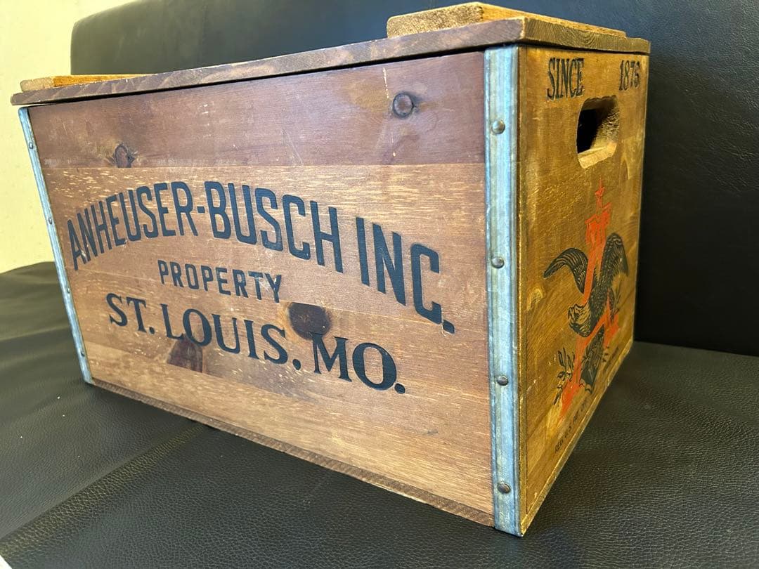 ★Budweiser ヴィンテージ木箱 Anheuser-Busch★