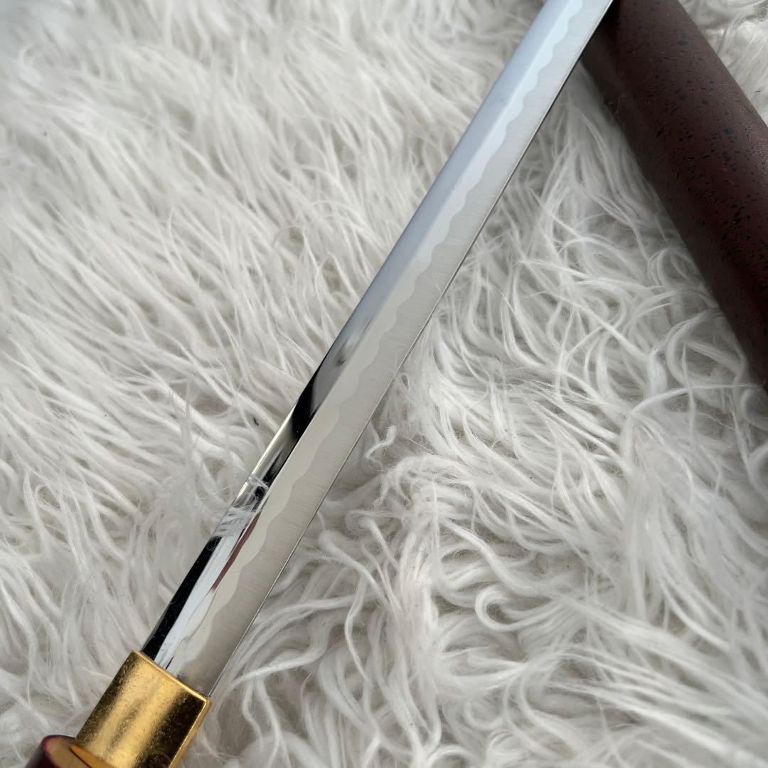 模造刀 居合刀 座頭市仕込み杖 (茶石目柄)