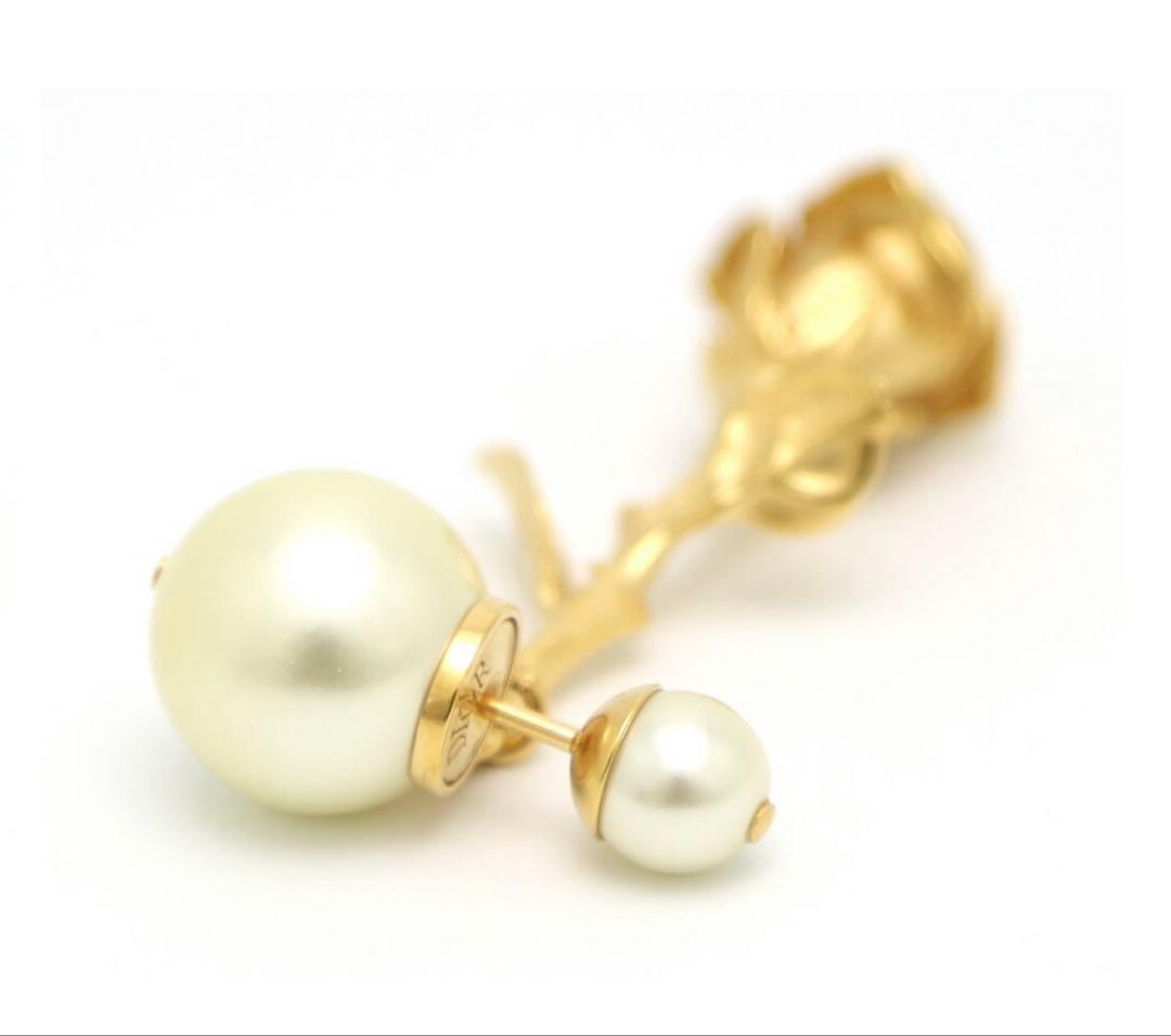 ディオール　ピアス　ローズ　ゴールド　トライバル