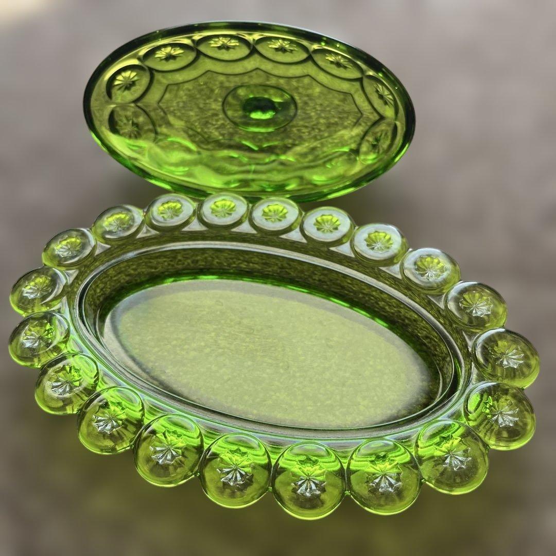 『ヴィンテージ』LE Smith社Moon and Stars バターケース