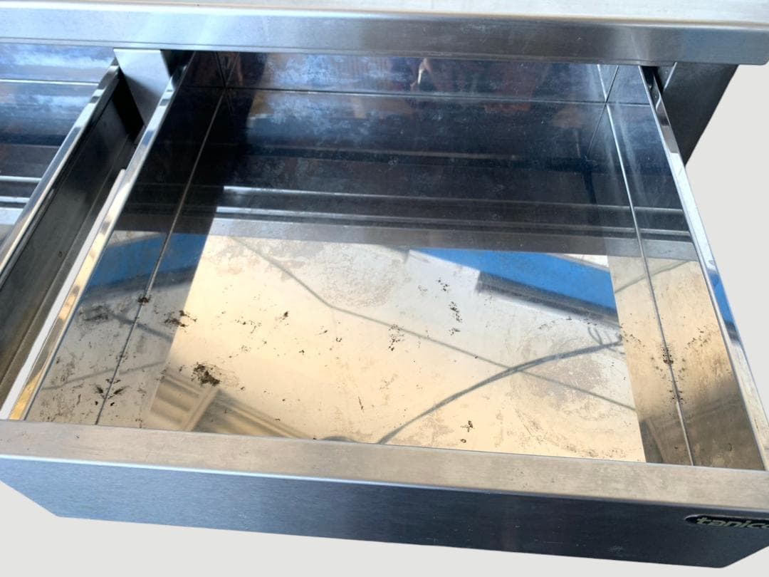 タニコー 業務用ステンレス製引き出し付き作業台 H780×1500×750㎜