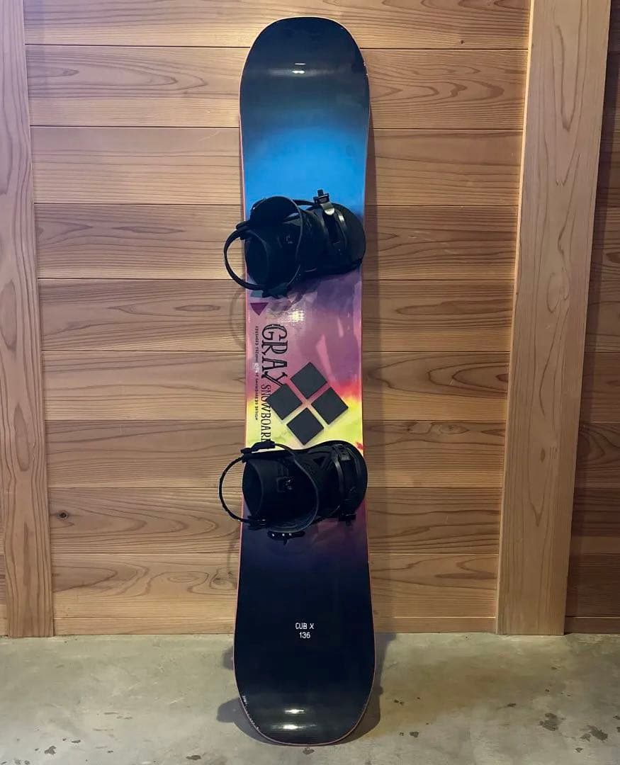 GRAY CUB X 136 スノーボード unionビンディングセット