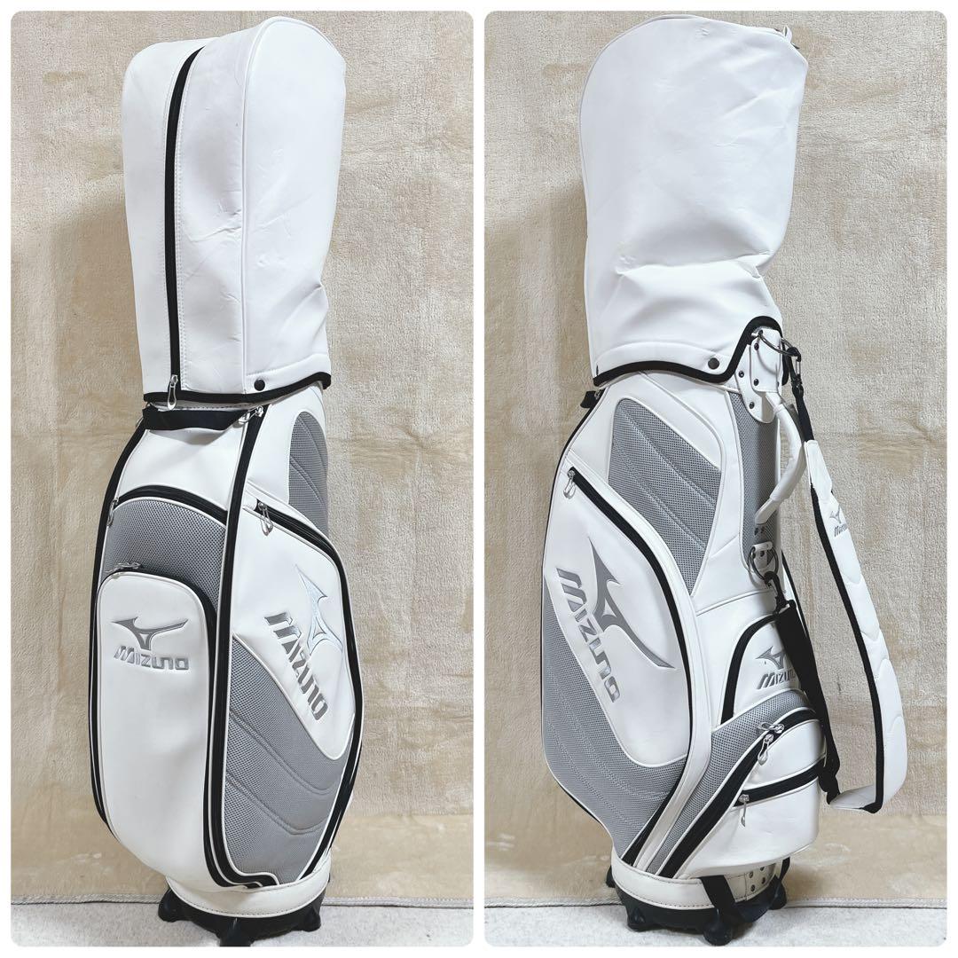K033 MIZUNO キャディバッグ フード付き 9型