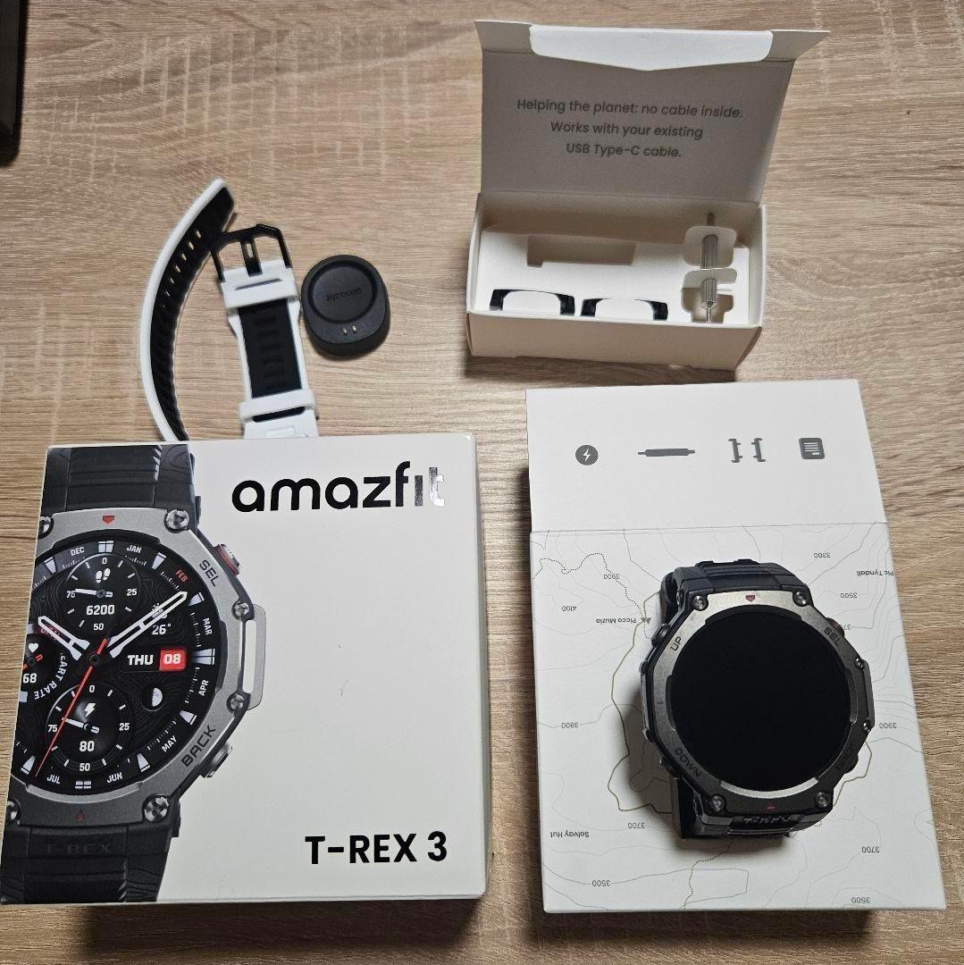 amazfit T-Rex 3 ブラック (おまけ付き)
