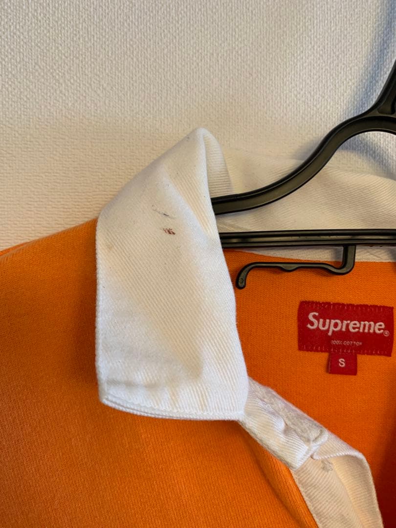 クウォーター　supreme シュプリーム　ラガーシャツ　オレンジ