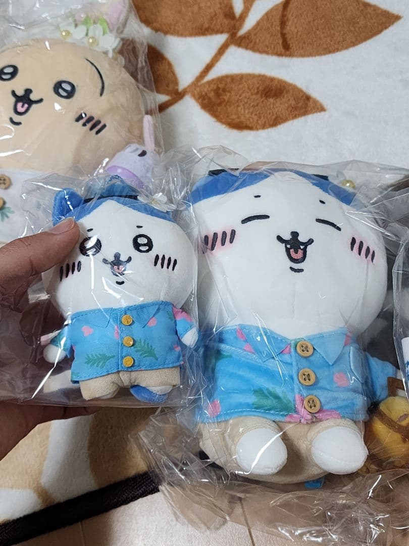 セット６個旅行いきたいぷちミニマスコット ちいかわ　ハチワレ　うさぎ　ぬいぐるみ