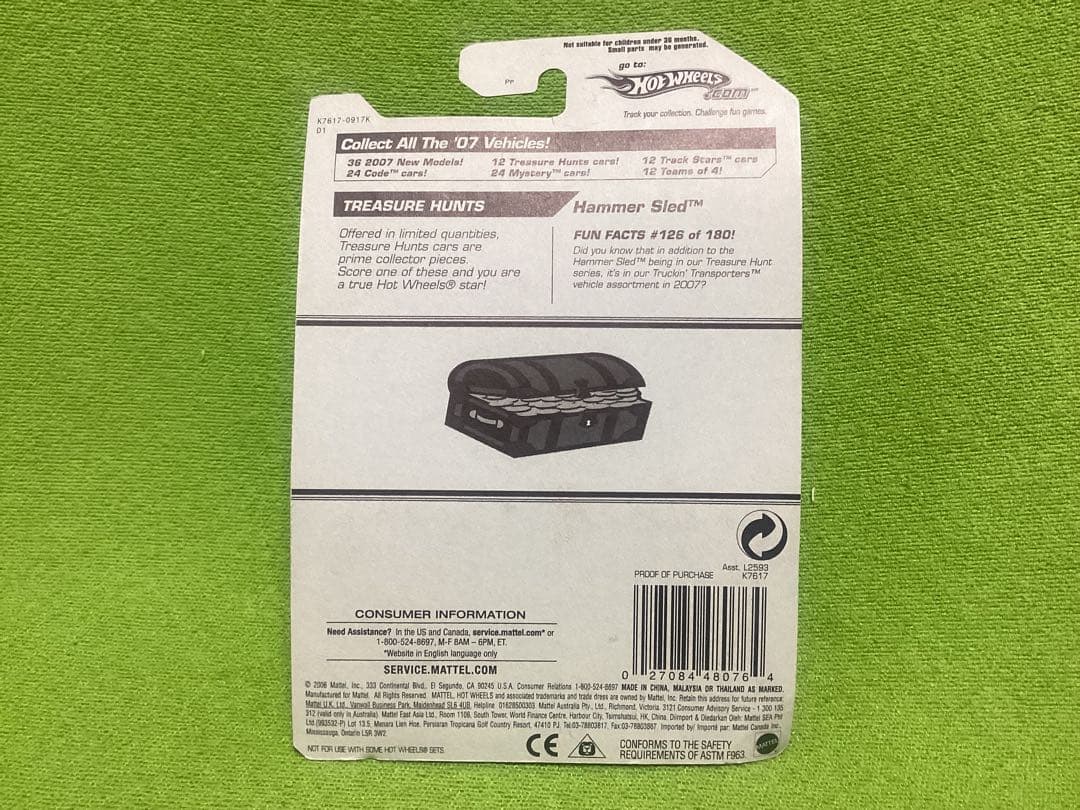 ホットウィール TREASURE HUNTS 新品 Hammer Sled