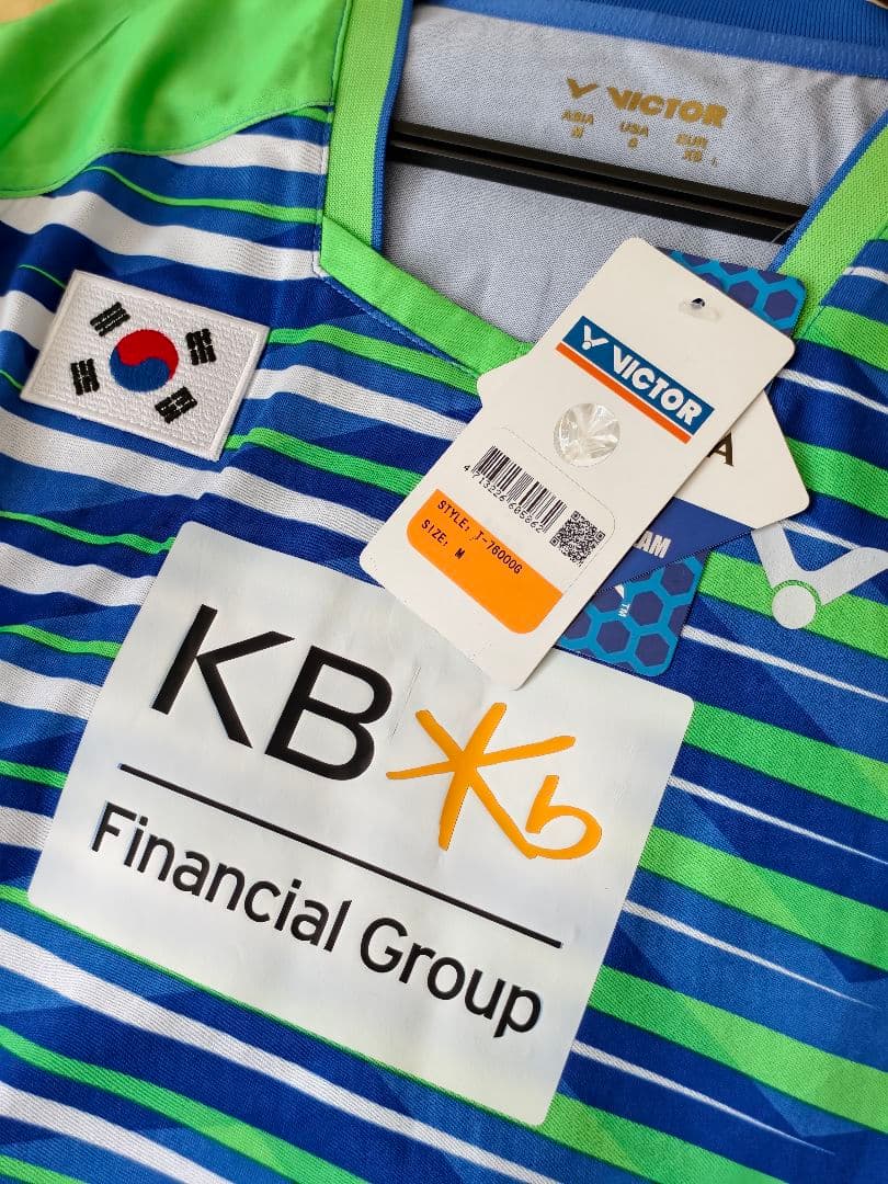 VICTOR ビクター 韓国代表 バドミントン 選手支給品 非売品 ゲームシャツ