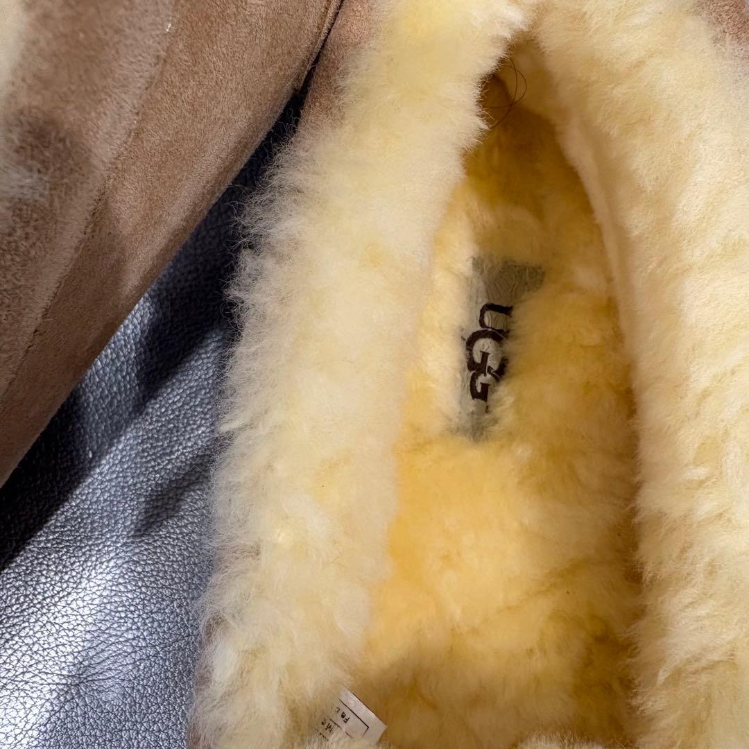 【新品未使用】UGG アンスレー モカシン シープスキン キャメル USA9