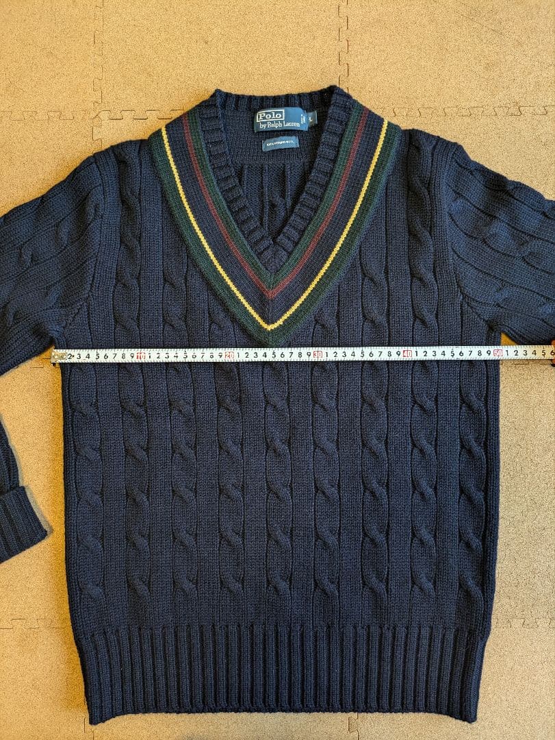 ポロラルフローレン　チルデンニット　ネイビーL　未使用品
