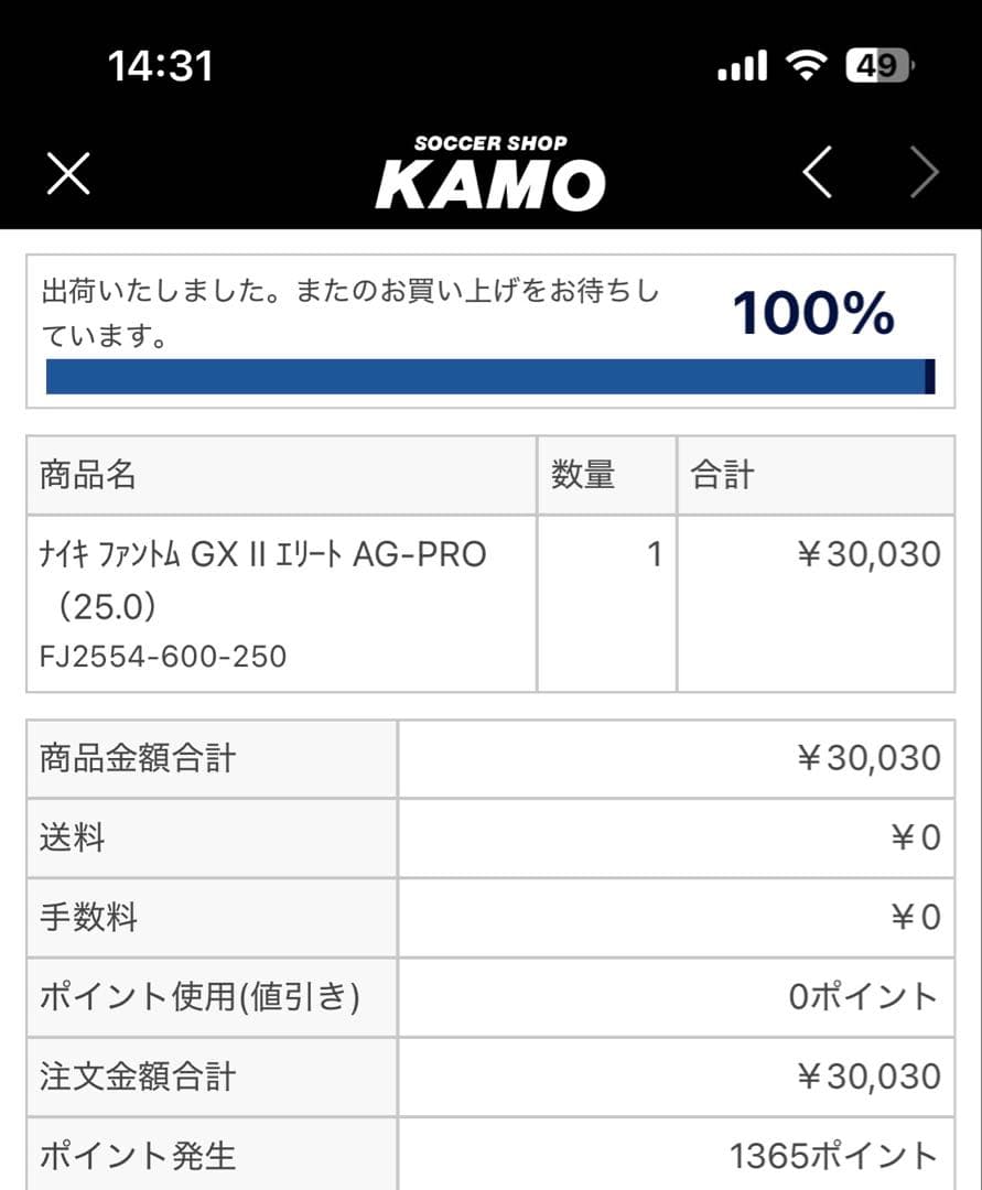 Nike ナイキ　ファントムGX2 エリートAG 25.0