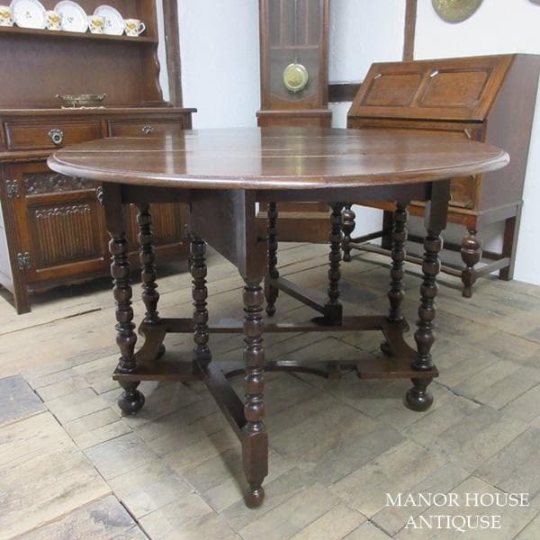 イギリス アンティーク 家具 ゲートレッグテーブル ダイニング 英国 6529d