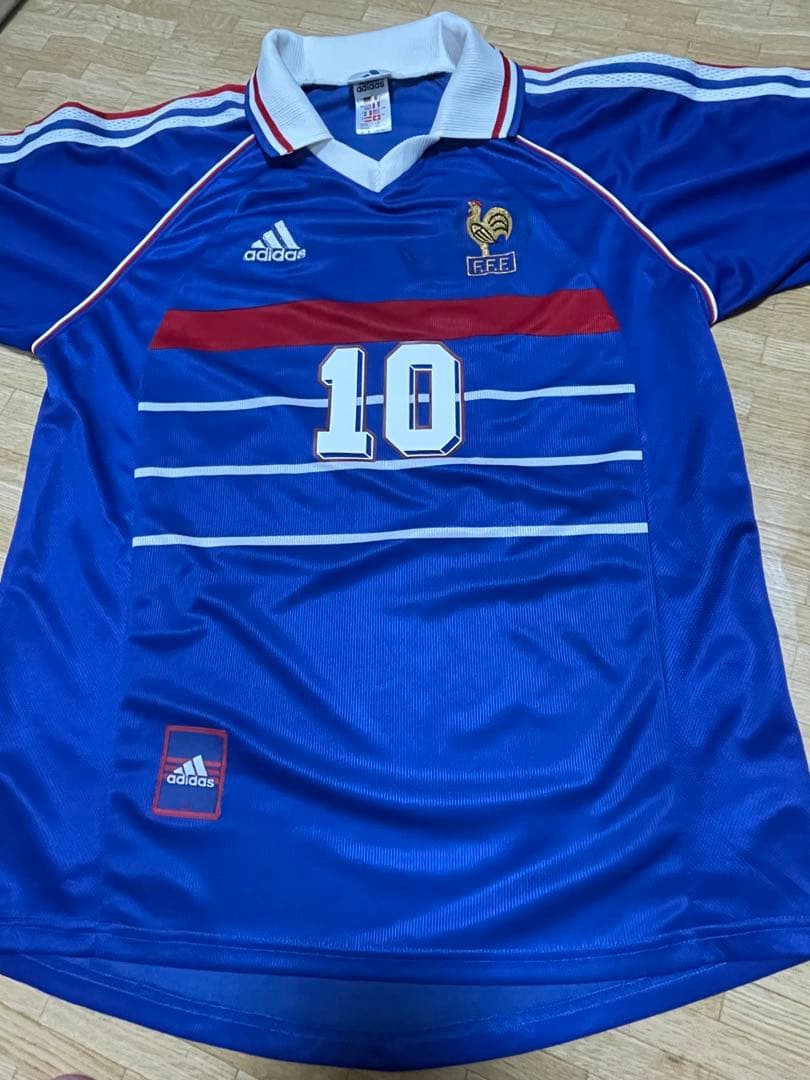 ジダン フランス ホーム ユニフォーム サッカー #10 Ｏサイズ