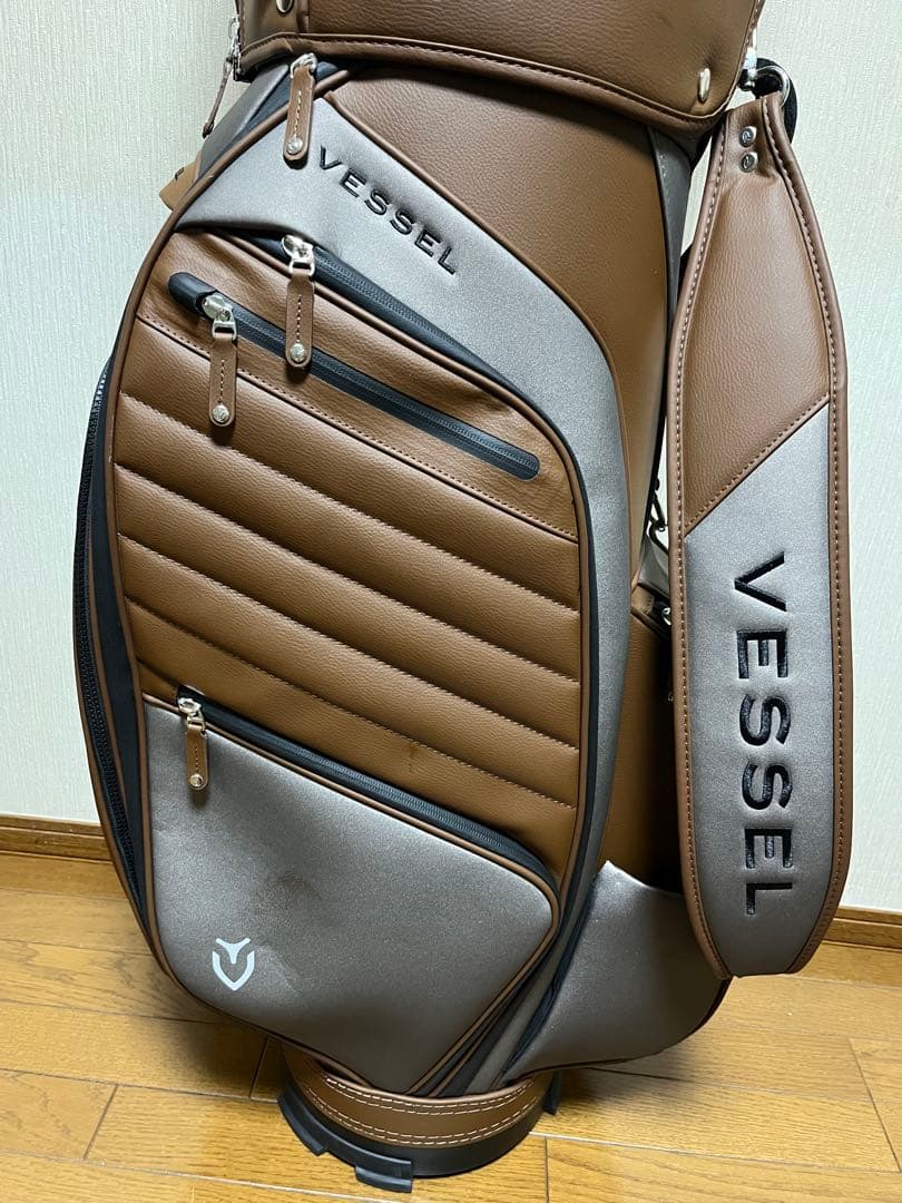 Vessel ベゼル ブラウン ゴルフバッグ APX Staff