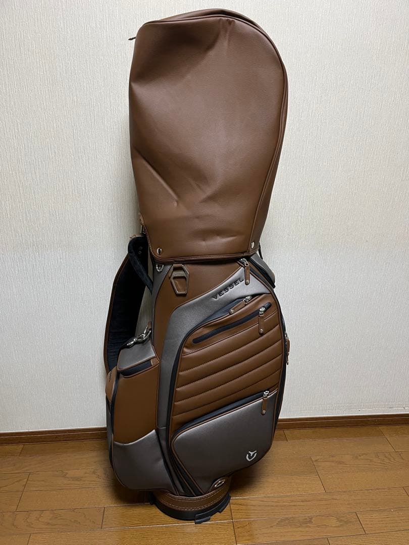Vessel ベゼル ブラウン ゴルフバッグ APX Staff