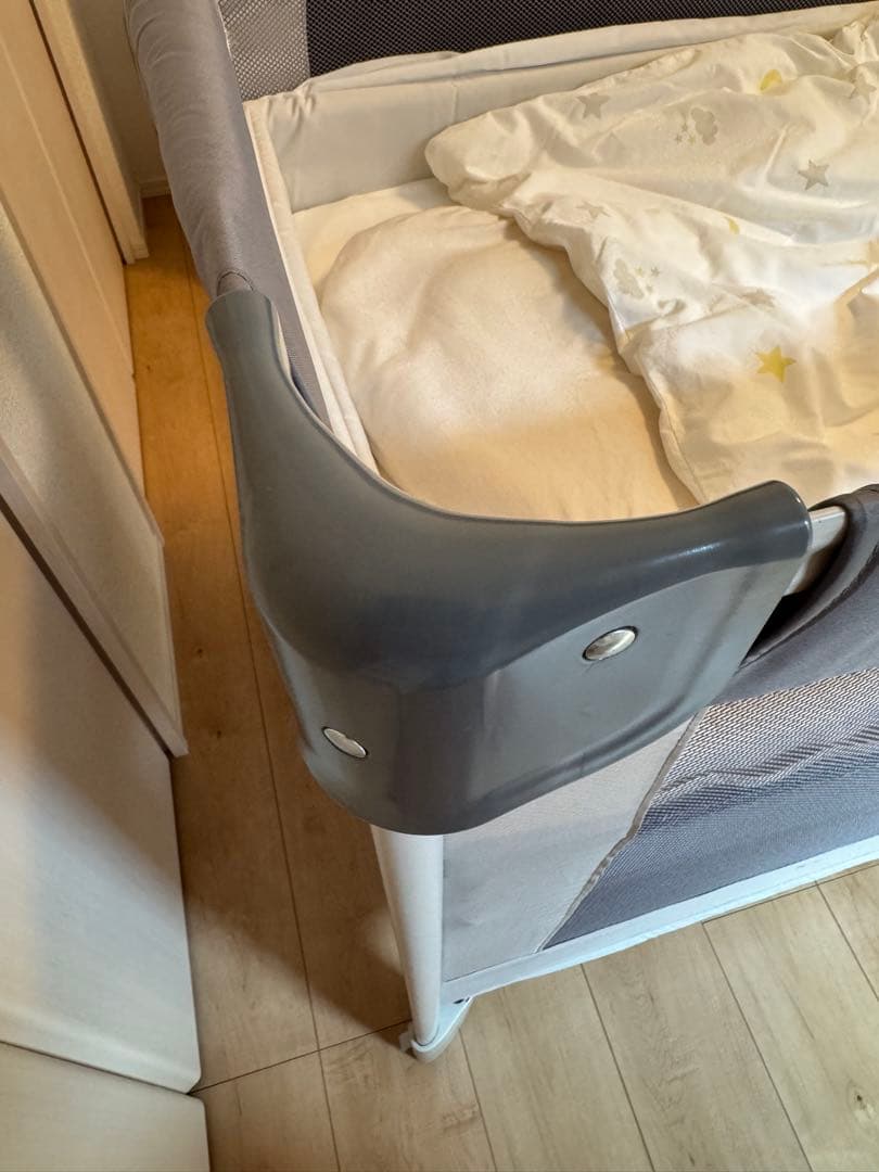 Aprica アップリカ ベビーベッド ココネルエアー AB グレーベアー