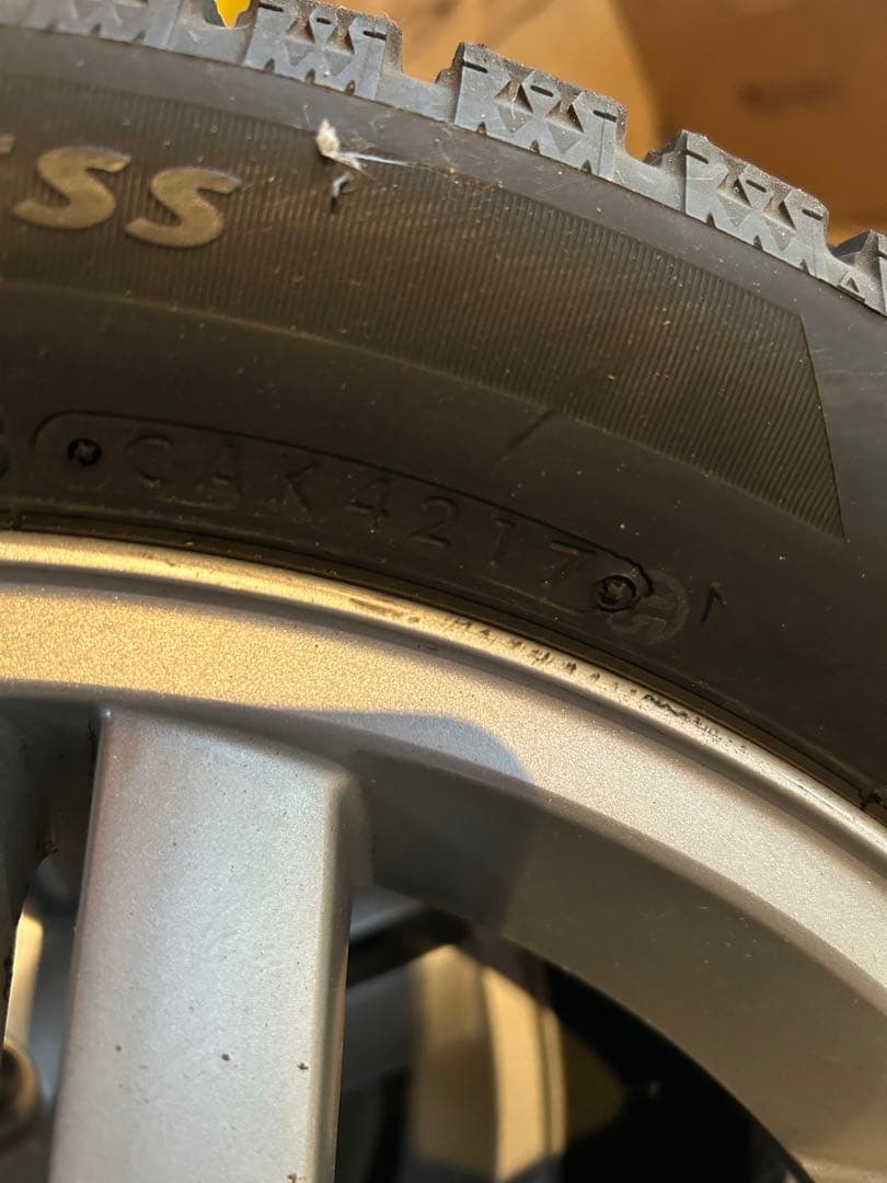 SUZUKI ブリザックタイヤ付き5スポークホイールセット 165/55R15‼️