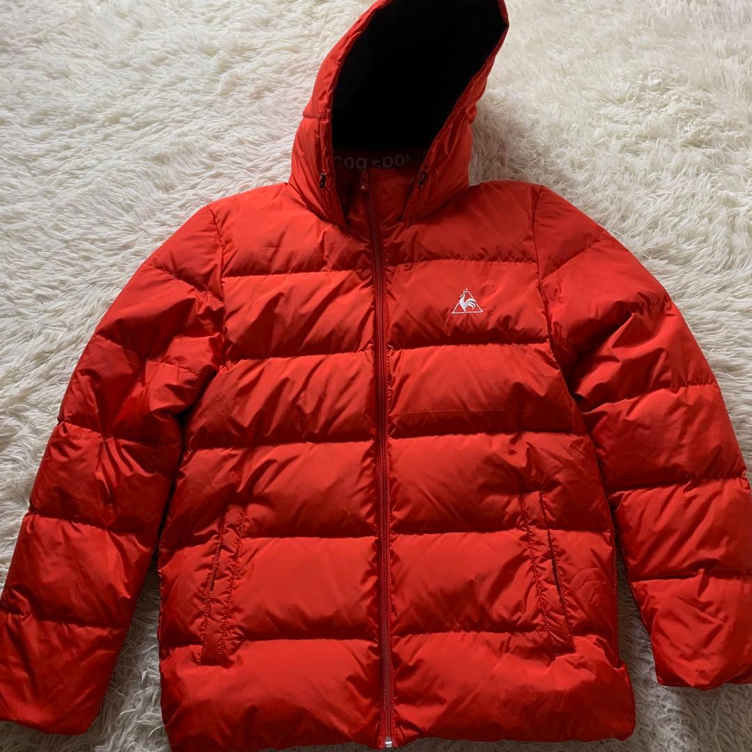 s*7様 極美品■ le coq sporti ダウンジャケット オレンジ Oサ