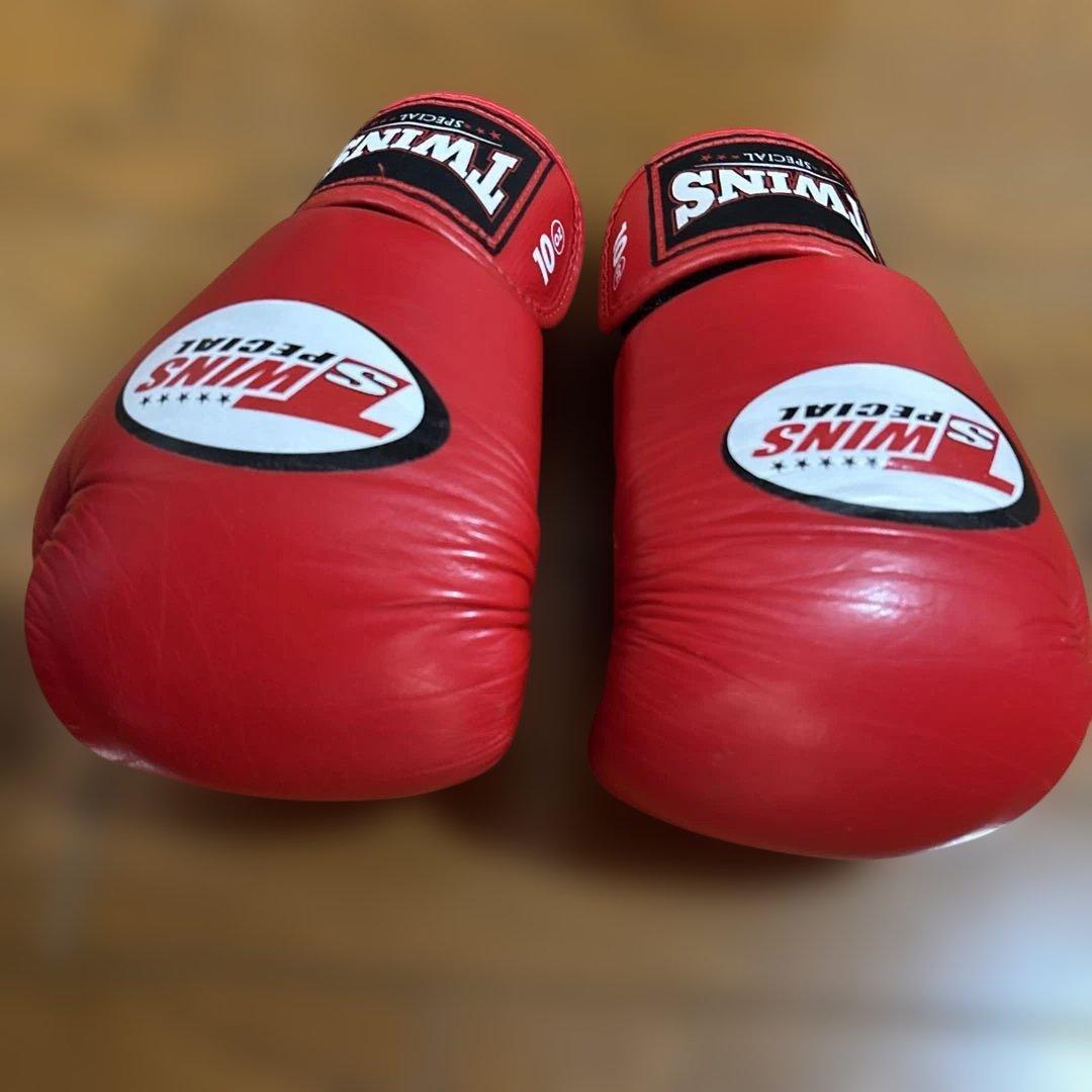 TWINS SPECIAL ボクシンググローブ 10oz 赤