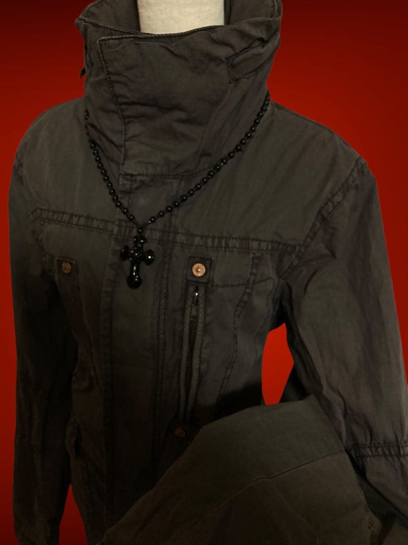 y2k00s当時物黒ミリタリーフェアリーグランジ古着NANAパンク平成ギャル