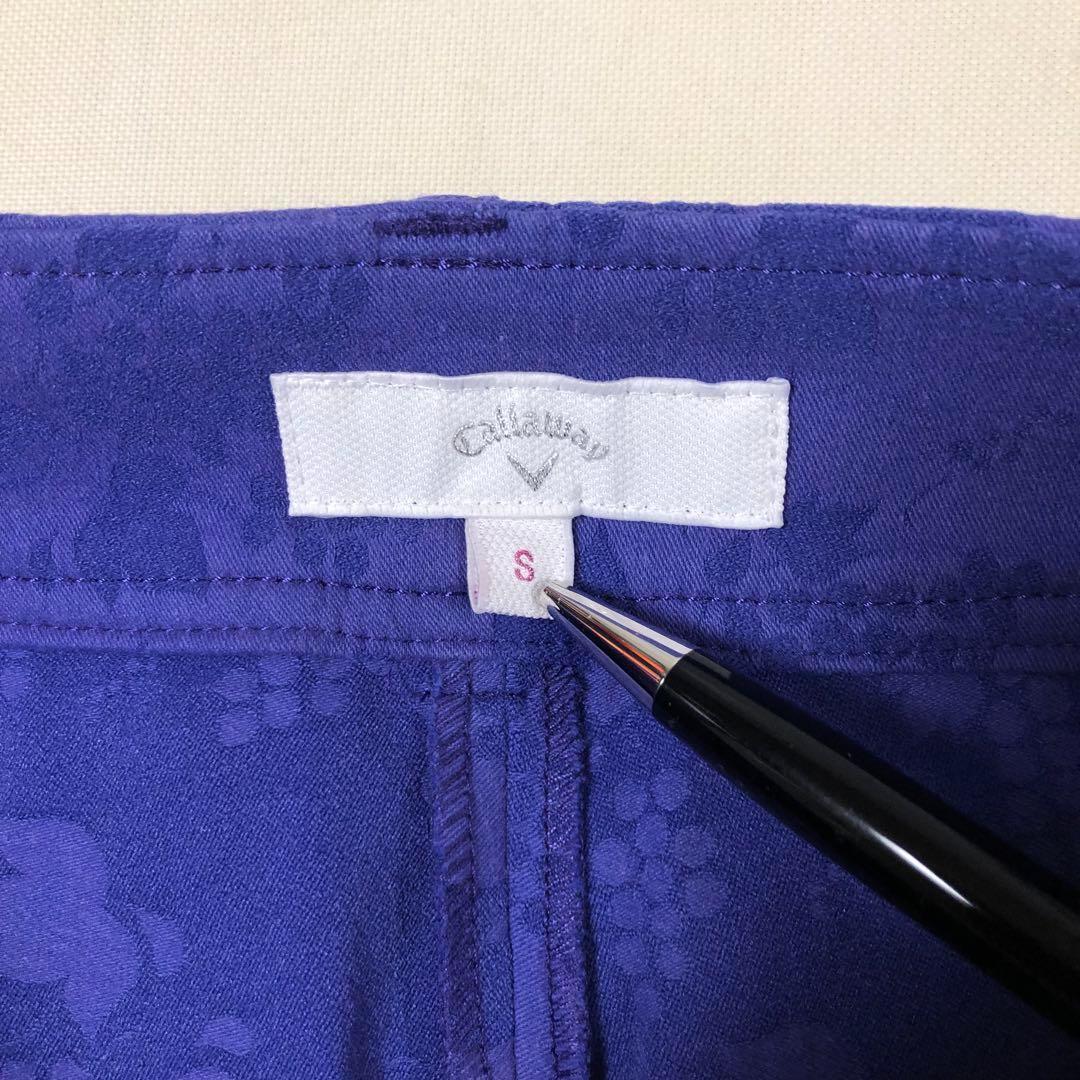 キャロウェイ ゴルフ キュロット パープル ブラック Sサイズ