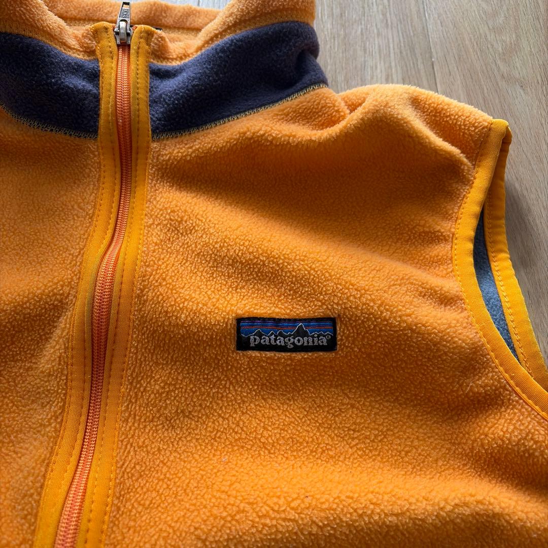 Patagonia パタゴニア フリースベスト 90s USA マンゴー