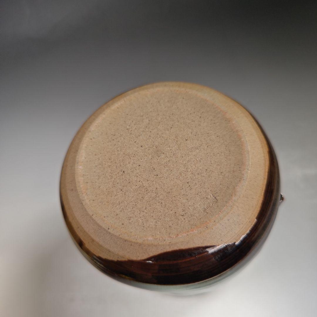 イ633 水指『前大徳寺和尚　極箱　銘　松風』『高取　青柳翠峰作』茶道具