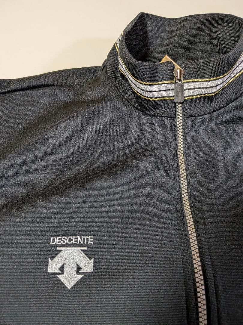 80s デサント 阪神タイガース　ジャージ トラックジャケット O ブラック 黒