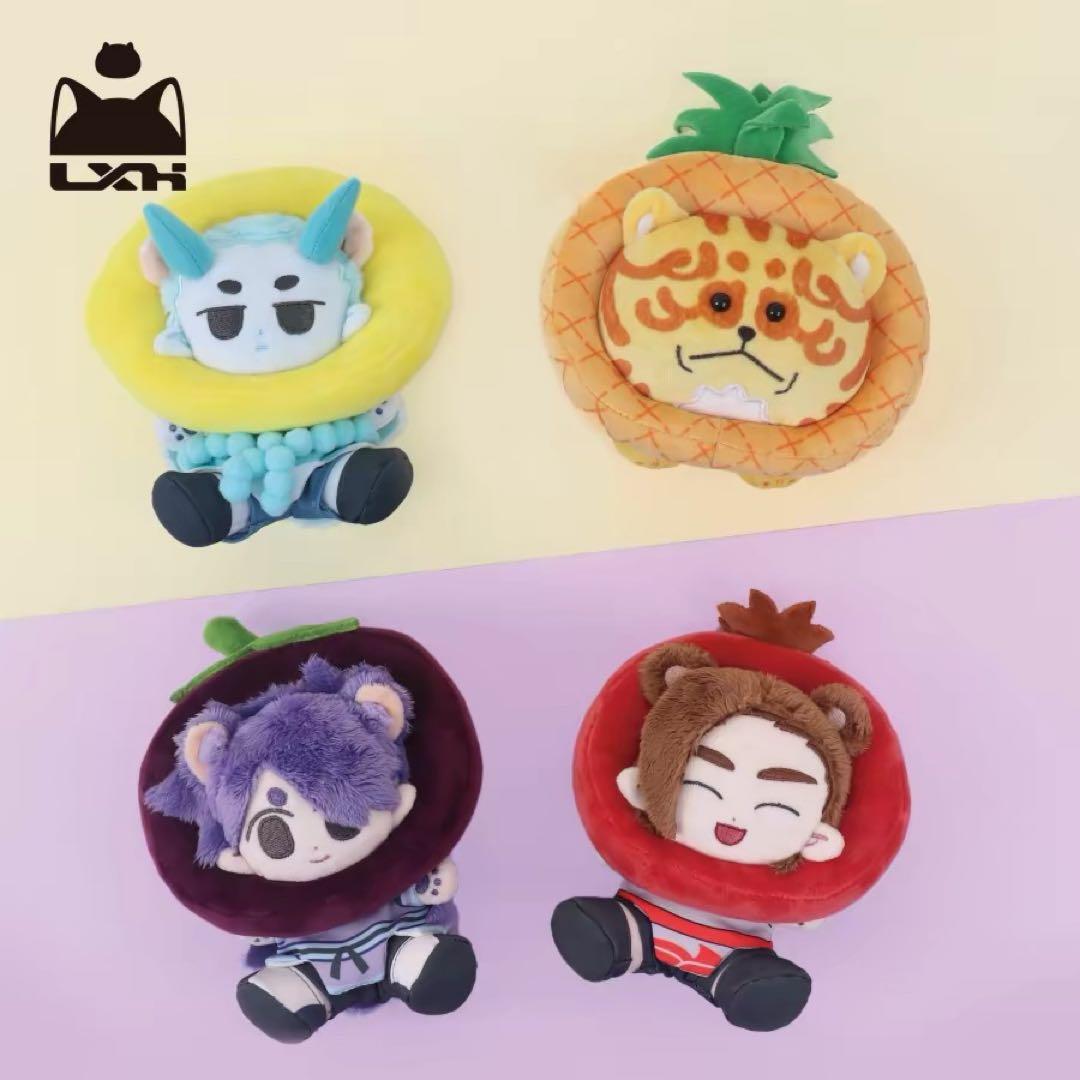 4つセット 風息　洛竹　虚淮　天虎　10cm ぬいぐるみ　羅小黒戦記　ロシャオ