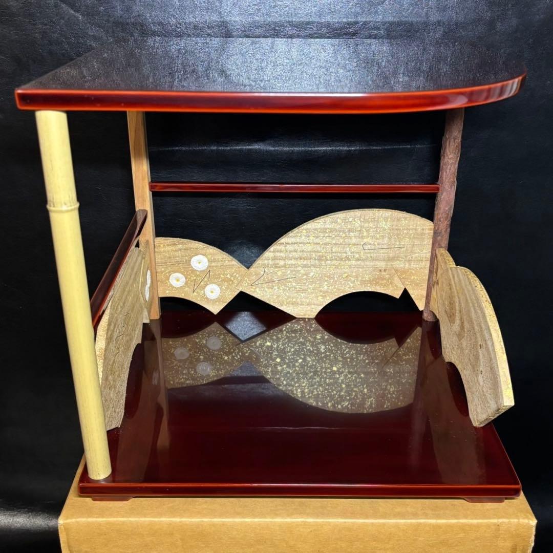 ★茶道具！鵬雲斎好写 寿扇棚！紙箱付！★