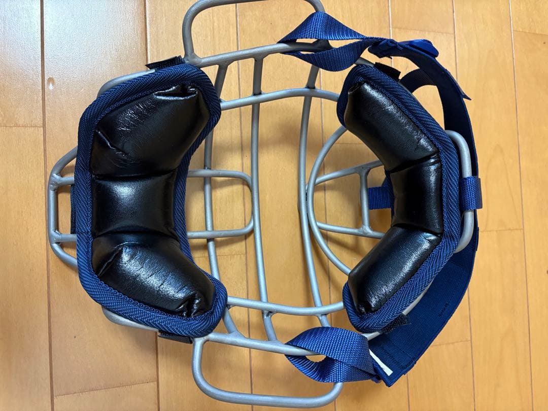 キャッチャー防具3点セット ネイビー/シルバー　ハタケヤマ　限定品　Jr用