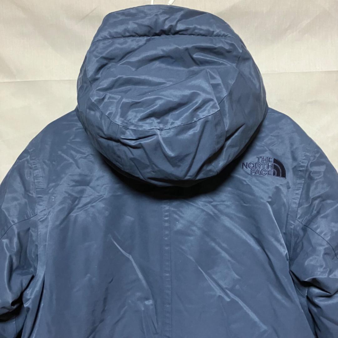 ノースフェイス ロングダウンコート ホワイトレーベル ネイビー