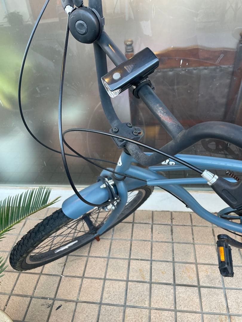グレー ビーチクルーザー KB 自転車本体　レインボー　24インチ　おしゃれ